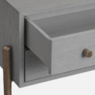 Nella London Fog & Hammered Dark Bronze Bedside Table by Liang & Eimil