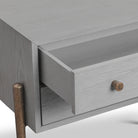 Nella London Fog & Hammered Dark Bronze Bedside Table by Liang & Eimil