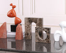 Nafello Large Sculpture  - Coffee Marble
