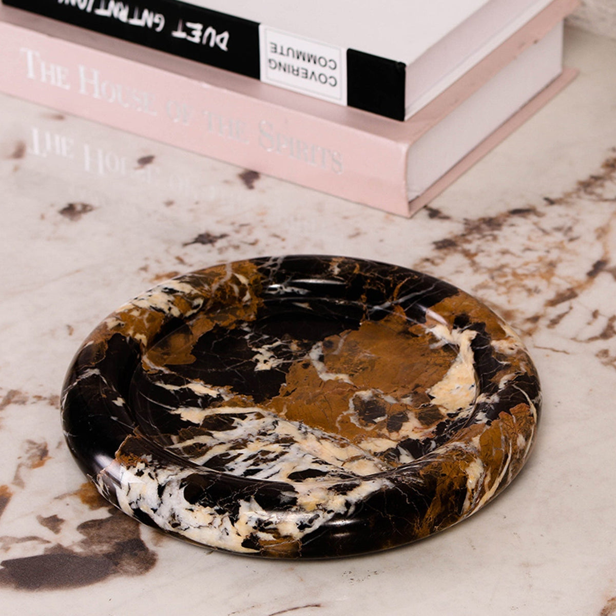 Ophira Tray - Black & Gold Marble Liang & Eimil