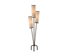 Trevi Floor Lamp - White Linen/Black Metal Liang & Eimil