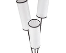 Trevi Floor Lamp - White Linen/Black Metal Liang & Eimil