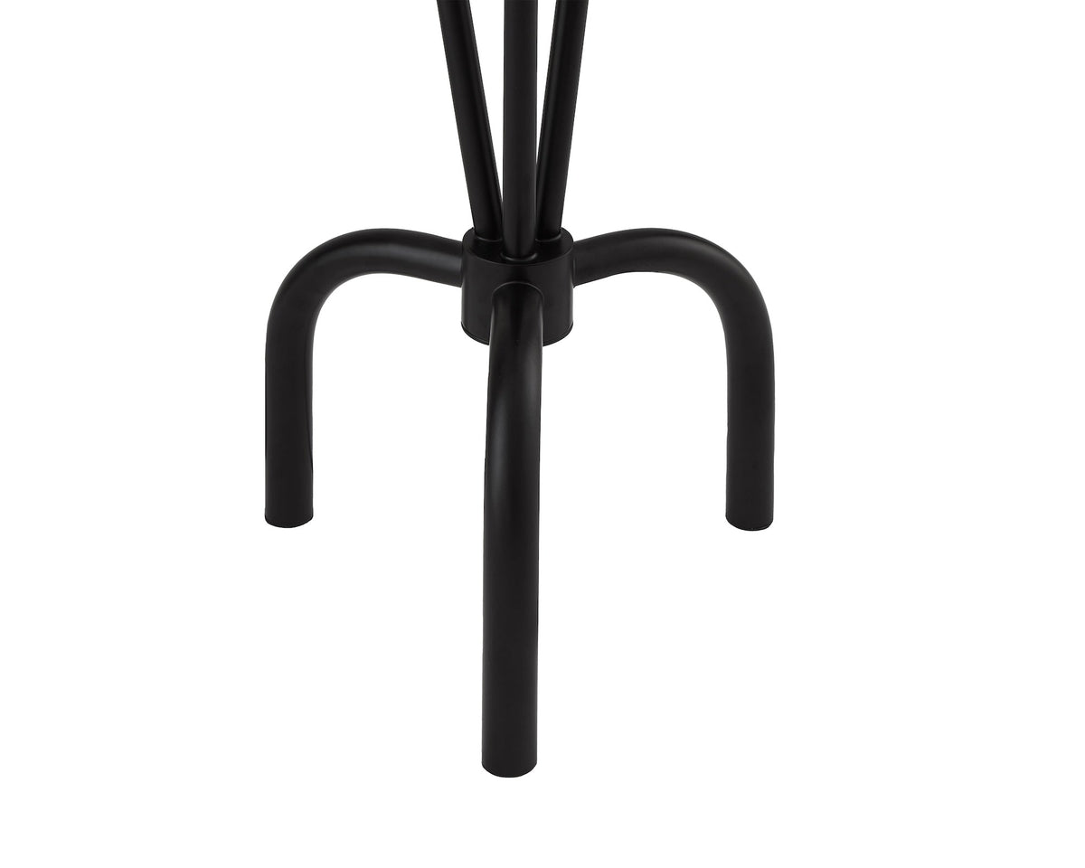 Trevi Floor Lamp - White Linen/Black Metal Liang & Eimil
