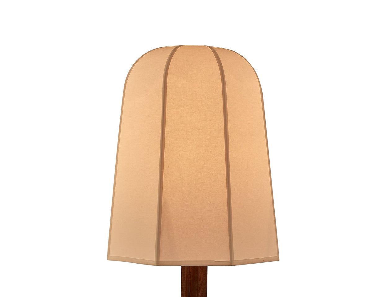 Axel Floor Lamp - Classic Brown Ash/White Linen Liang & Eimil