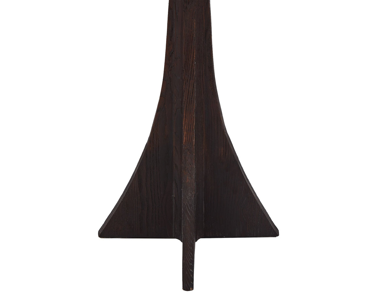 Axel Floor Lamp - Classic Brown Ash/White Linen Liang & Eimil