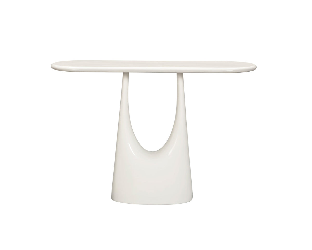 Combe Console Table -  Ivory High Gloss Liang & Eimil