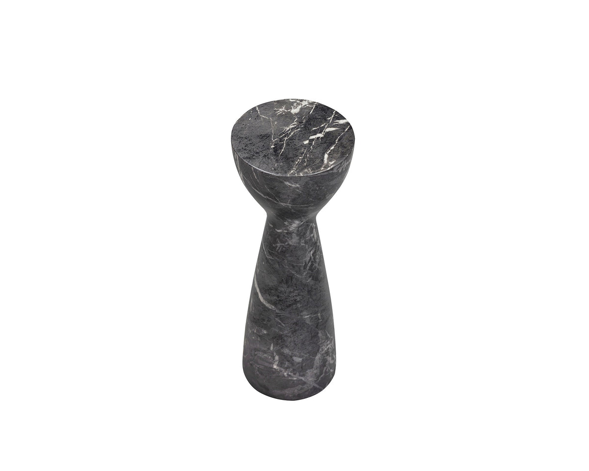 Akali Side Table Small -  Marquina Black Marble Effect Liang & Eimil