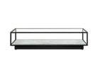 Belmon Coffee Table - Carrara Marble and Black Textured Metal Liang & Eimil