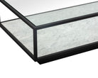 Belmon Coffee Table - Carrara Marble and Black Textured Metal Liang & Eimil