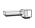 Belmon Coffee Table - Carrara Marble and Black Textured Metal Liang & Eimil