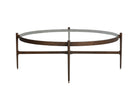 Soho Coffee Table - Antique Brass and Clear Glass Liang & Eimil