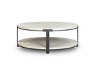 Alcana Coffee Table - Cloud Stained Oak and Black Textured Metal Liang & Eimil