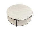 Alcana Coffee Table - Cloud Stained Oak and Black Textured Metal Liang & Eimil