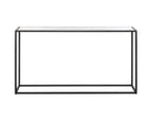 Noto Console Table 1.5m - Carrara Marble and Black Textured Metal Liang & Eimil