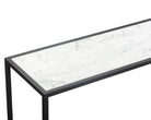 Noto Console Table 1.5m - Carrara Marble and Black Textured Metal Liang & Eimil