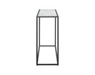 Noto Console Table 1.5m - Carrara Marble and Black Textured Metal Liang & Eimil