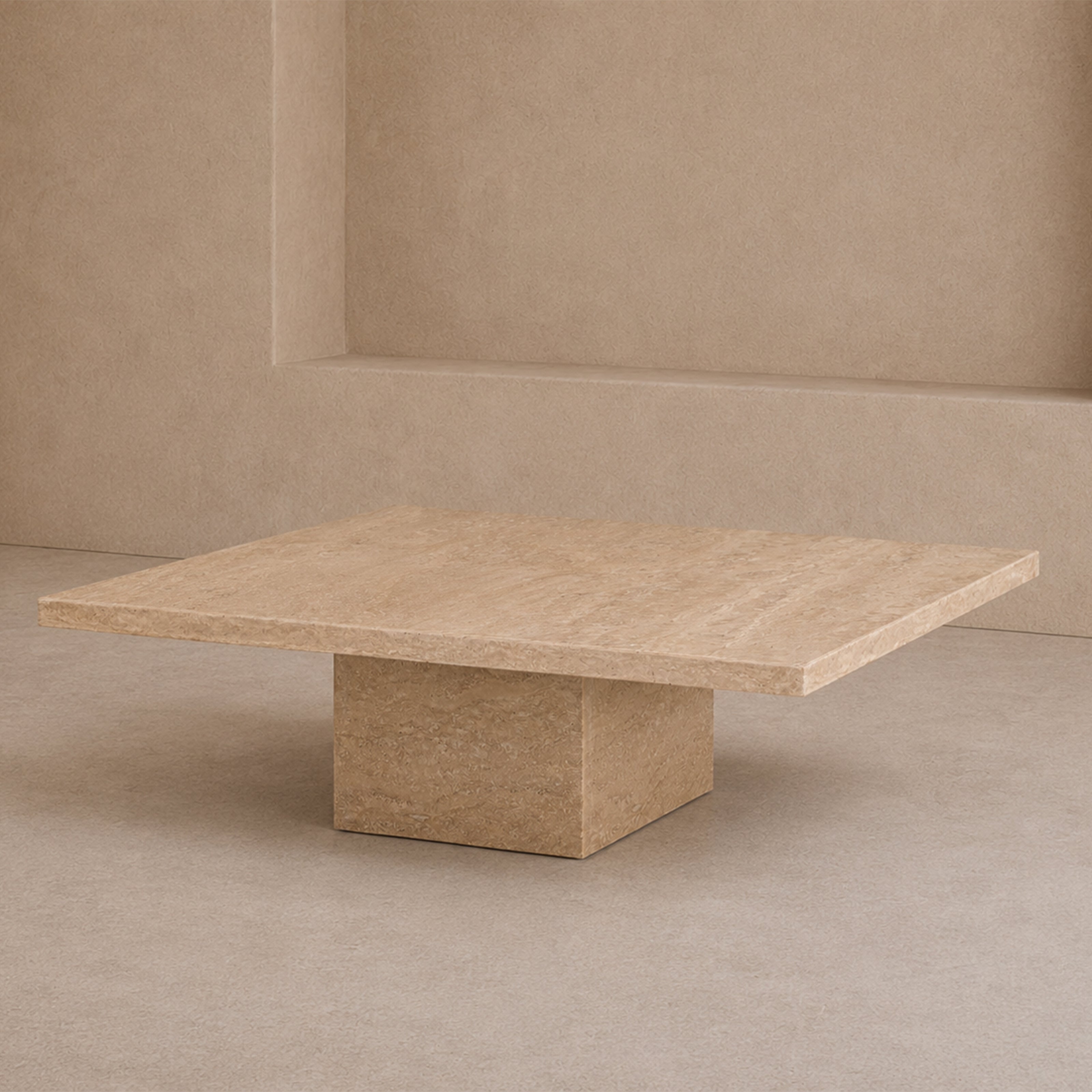 Onetti Beige Travertine Coffee Table by Liang & Eimil