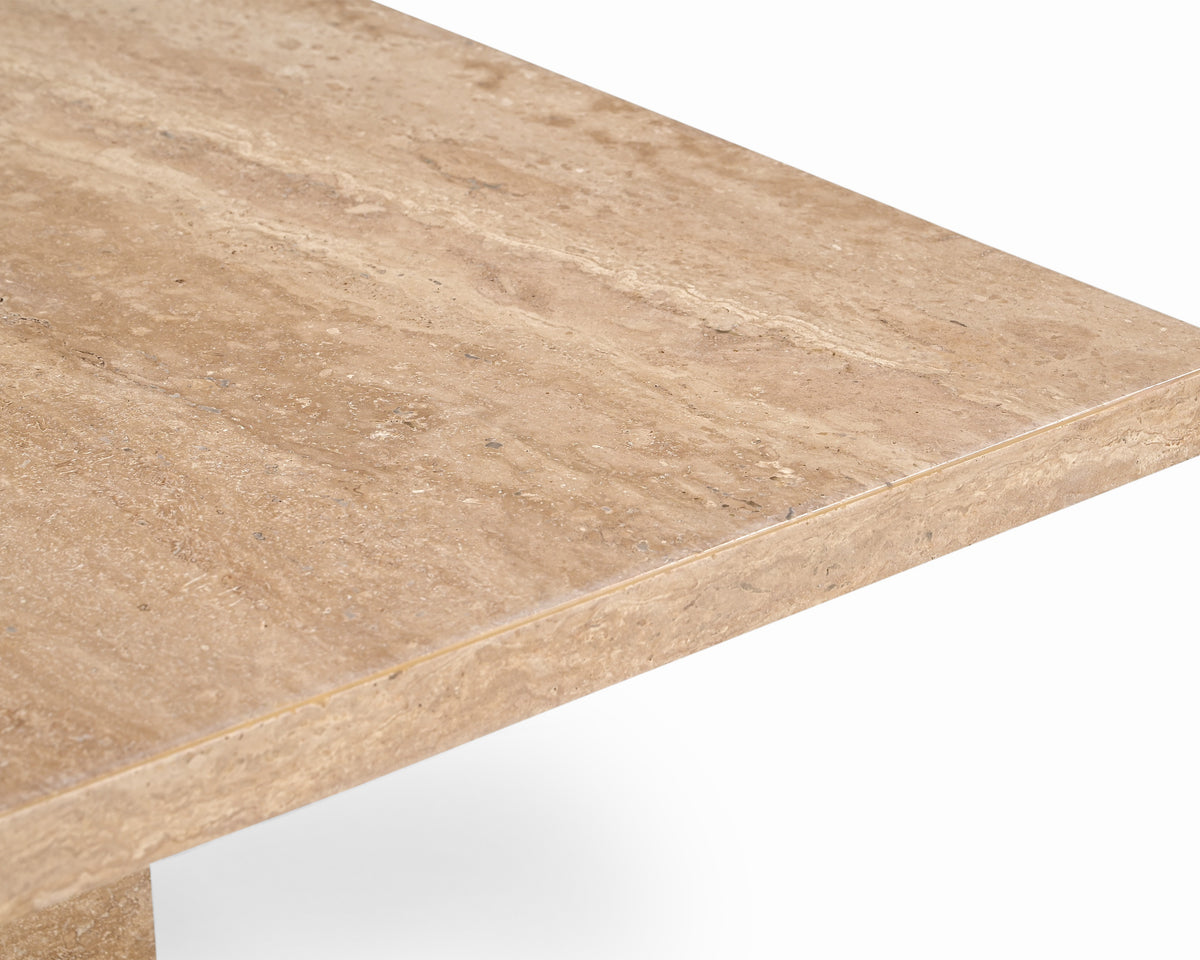 Onetti Beige Travertine Coffee Table by Liang & Eimil