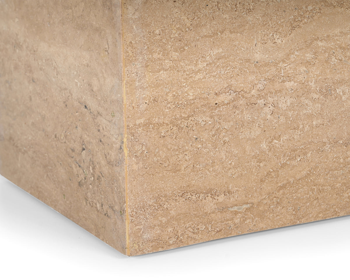 Onetti Beige Travertine Coffee Table by Liang & Eimil