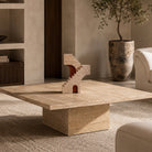 Onetti  Beige Travertine Coffee Table Liang & Eimil