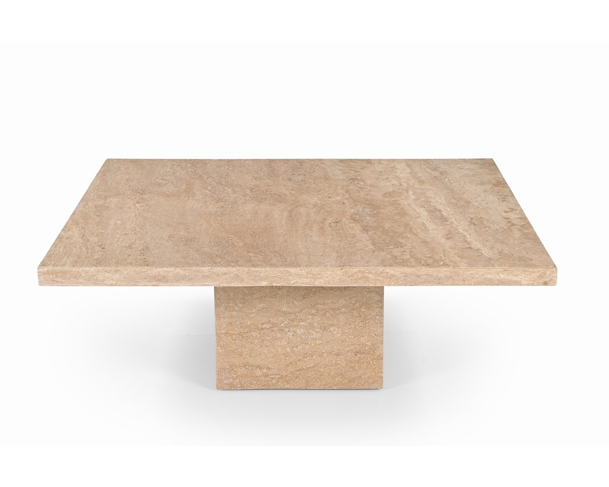Onetti Beige Travertine Coffee Table by Liang & Eimil