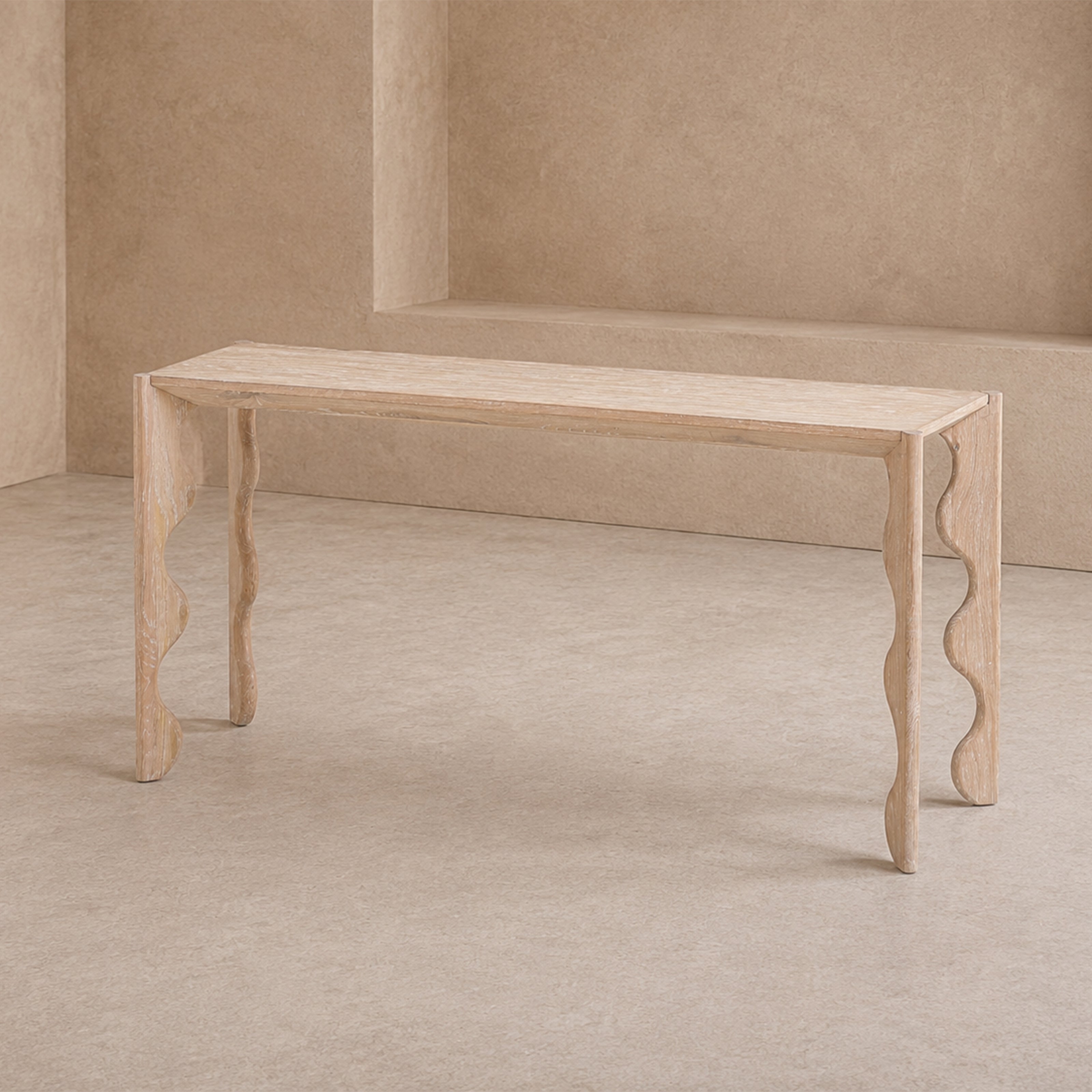 Oltok White Oak Console Table by Liang & Eimil