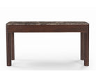 Allure Dark Brown Emperador Marble & Acacia Wood Desk by Liang & Eimil