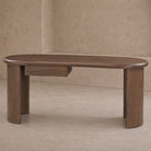 Lluna Brushed Mid-brown Oak Desk by Liang & Eimil