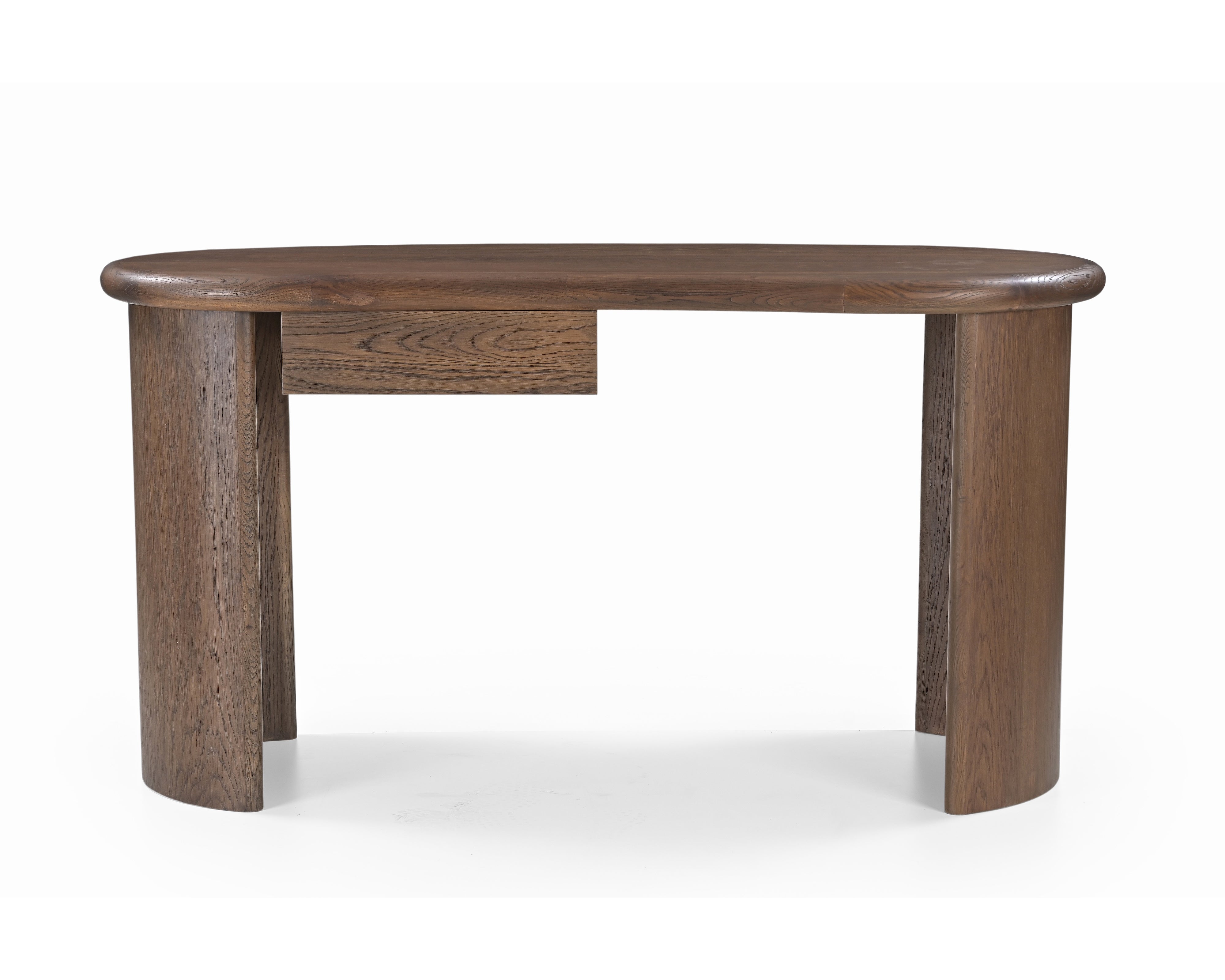 Lluna Brushed Mid-brown Oak Desk by Liang & Eimil