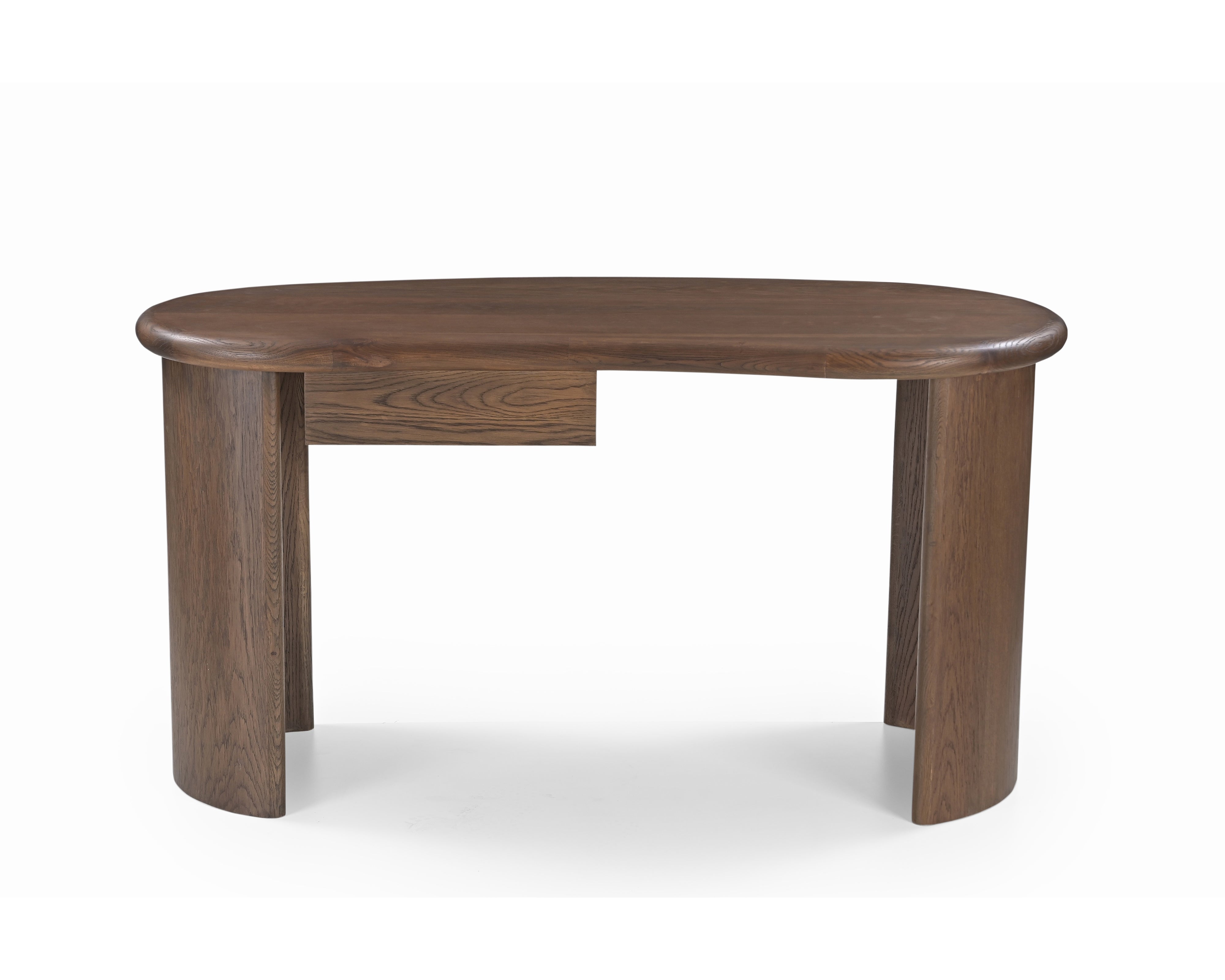 Lluna Brushed Mid-brown Oak Desk by Liang & Eimil