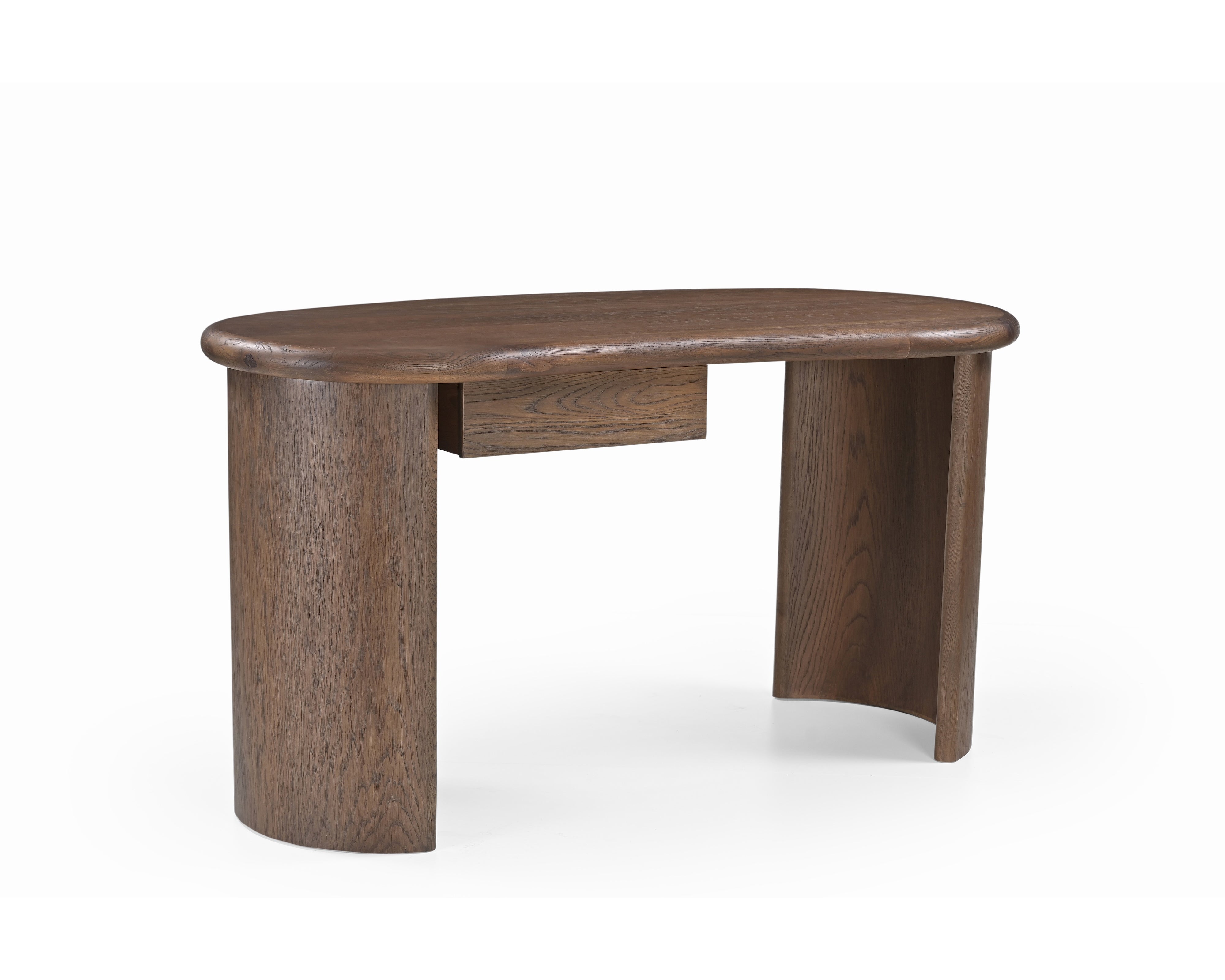 Lluna Brushed Mid-brown Oak Desk by Liang & Eimil
