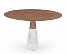 Annie Wood & White Marble Dining Table by Liang & Eimil