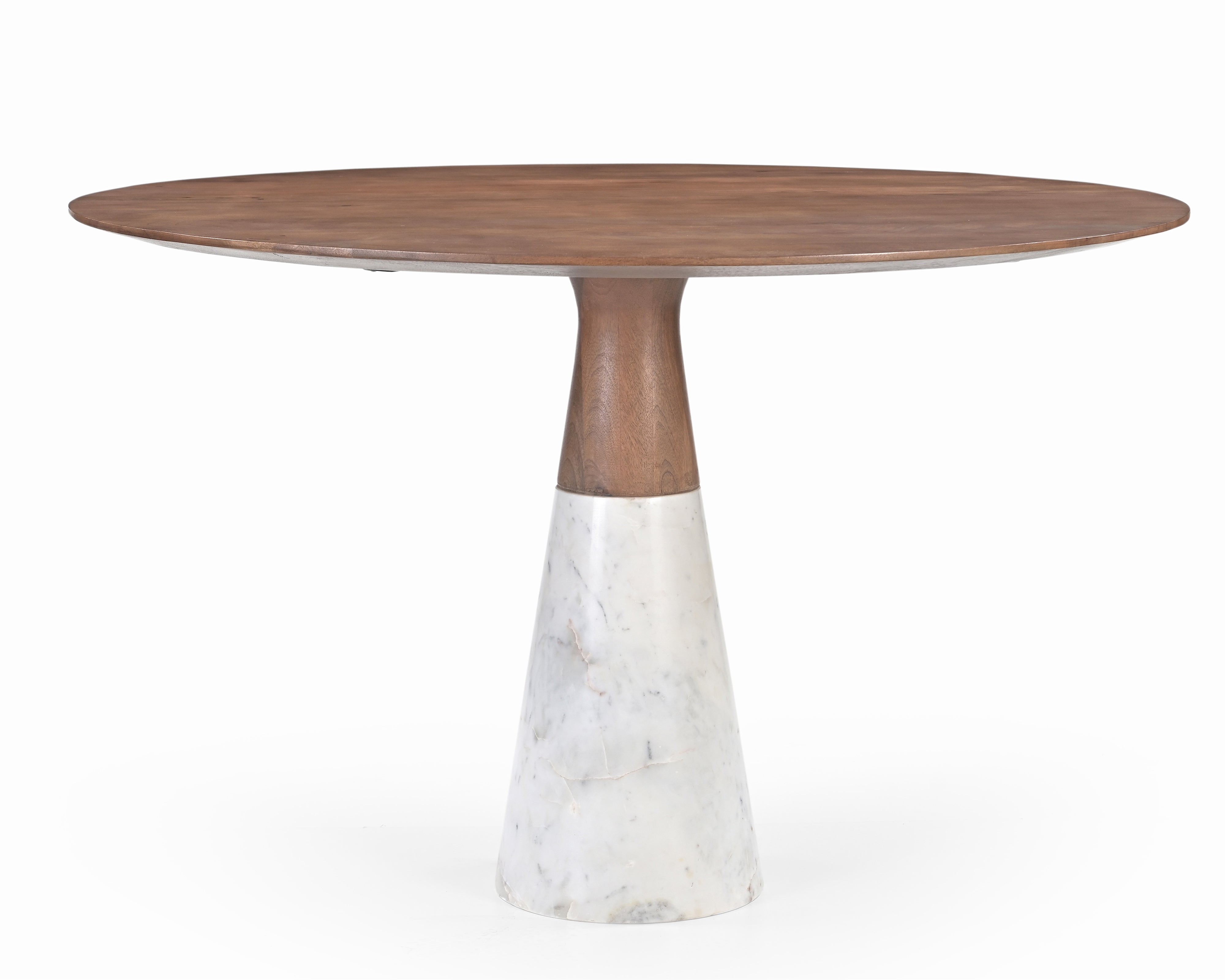 Annie Wood & White Marble Dining Table by Liang & Eimil