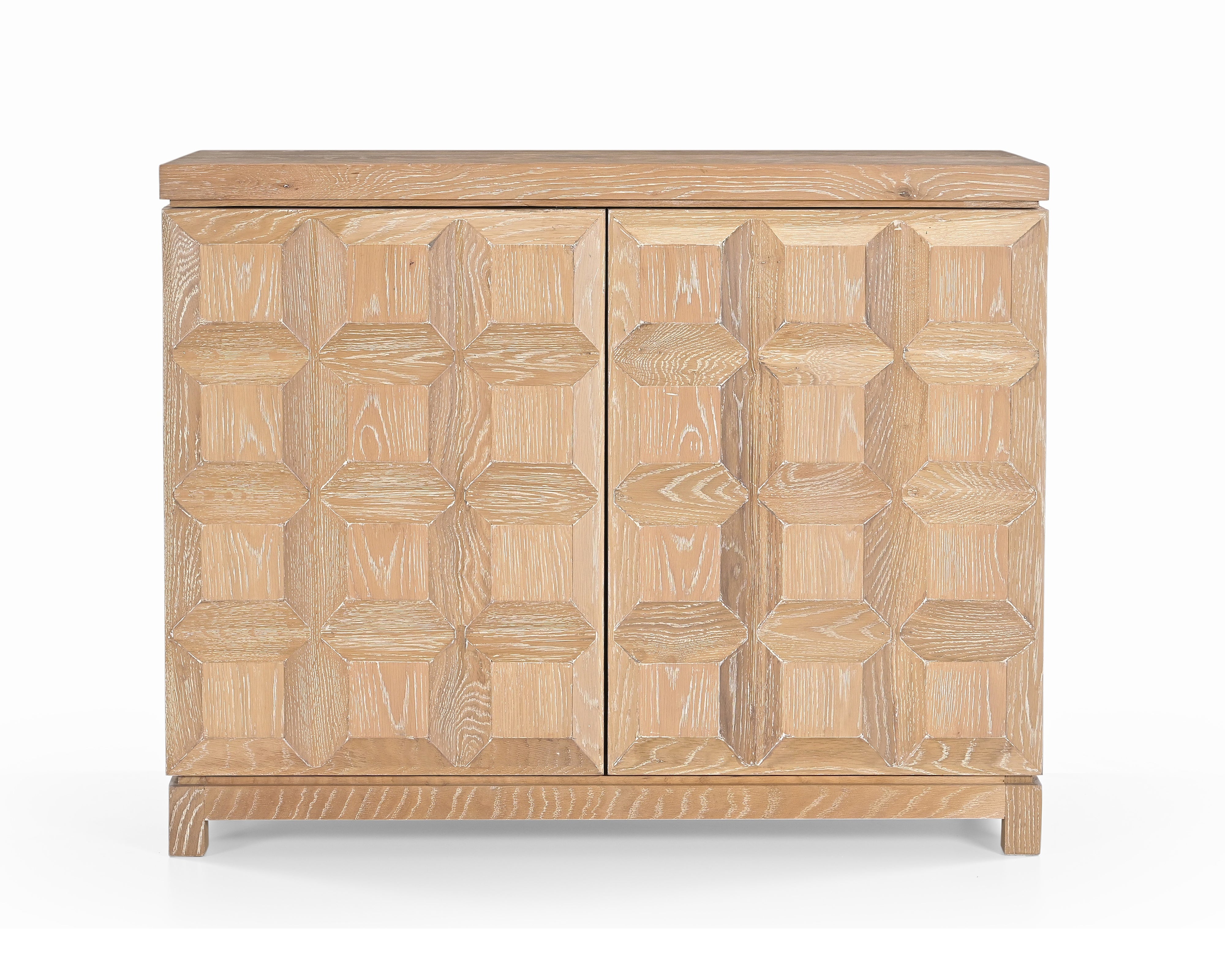 Llauna Brushed Light Beige Oak 2 Door Sideboard Liang & Eimil