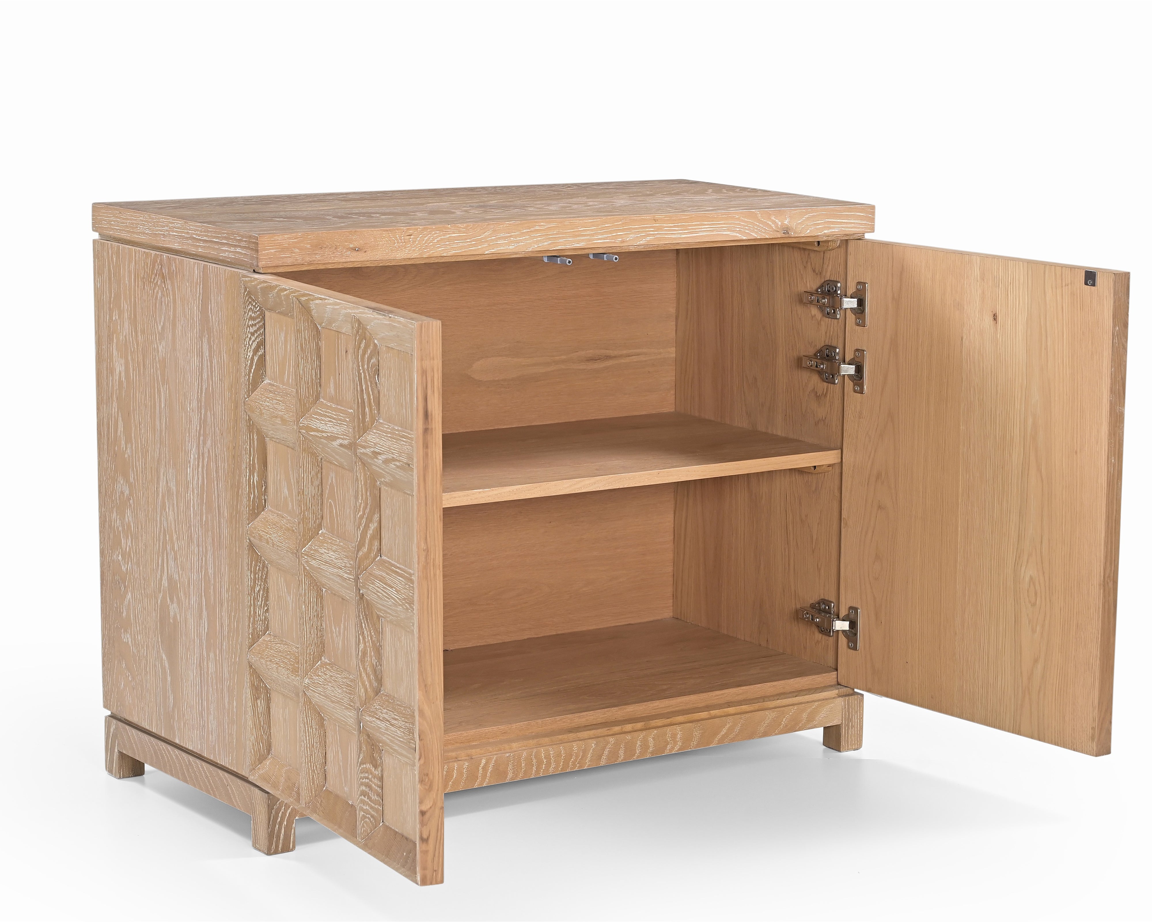 Llauna Brushed Light Beige Oak 2 Door Sideboard by Liang & Eimil
