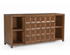 Llauna Brushed Mid-Brown Oak 4 Door Sideboard by Liang & Eimil