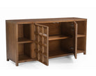 Llauna Brushed Mid-Brown Oak 4 Door Sideboard by Liang & Eimil