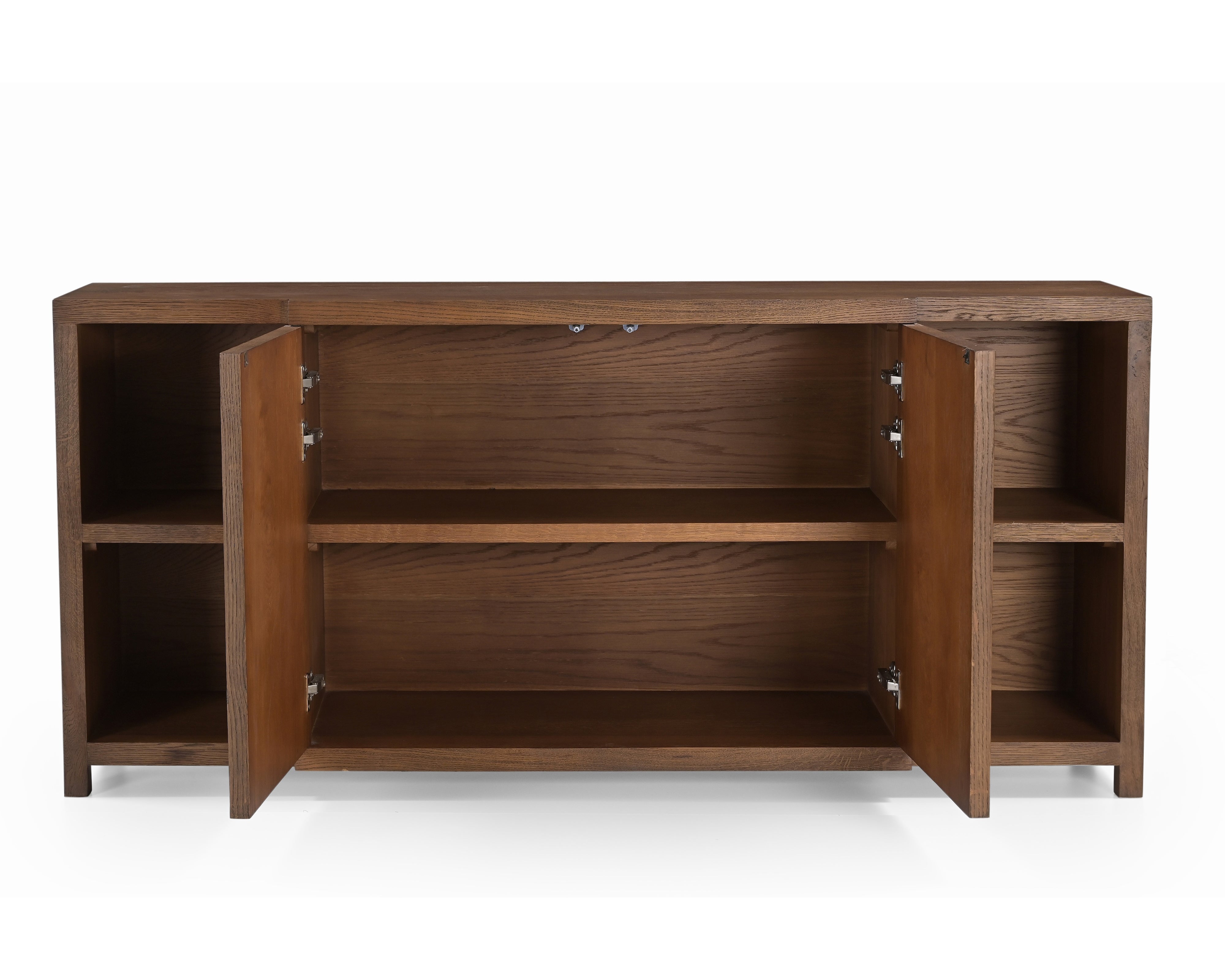 Llauna Brushed Mid-Brown Oak 4 Door Sideboard by Liang & Eimil