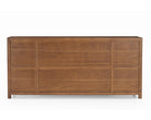 Llauna Brushed Mid-Brown Oak 4 Door Sideboard by Liang & Eimil