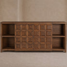 Llauna Brushed Mid-Brown Oak 4 Door Sideboard Liang & Eimil