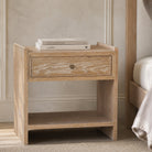 Trive Bedside Table - Brushed Natural American White Oak Liang & Eimil