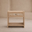 Trive Bedside Table - Brushed Natural American White Oak Liang & Eimil
