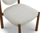 Latina Dining Chair (Set of 2) - Capella Ivory & Middle Brown by Liang & Eimil
