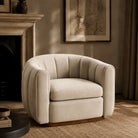 Arles Occasional Chair - Melbourne Stone & Walnut by Liang & Eimil