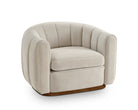 Arles Occasional Chair - Melbourne Stone & Walnut by Liang & Eimil