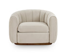 Arles Occasional Chair - Melbourne Stone & Walnut by Liang & Eimil