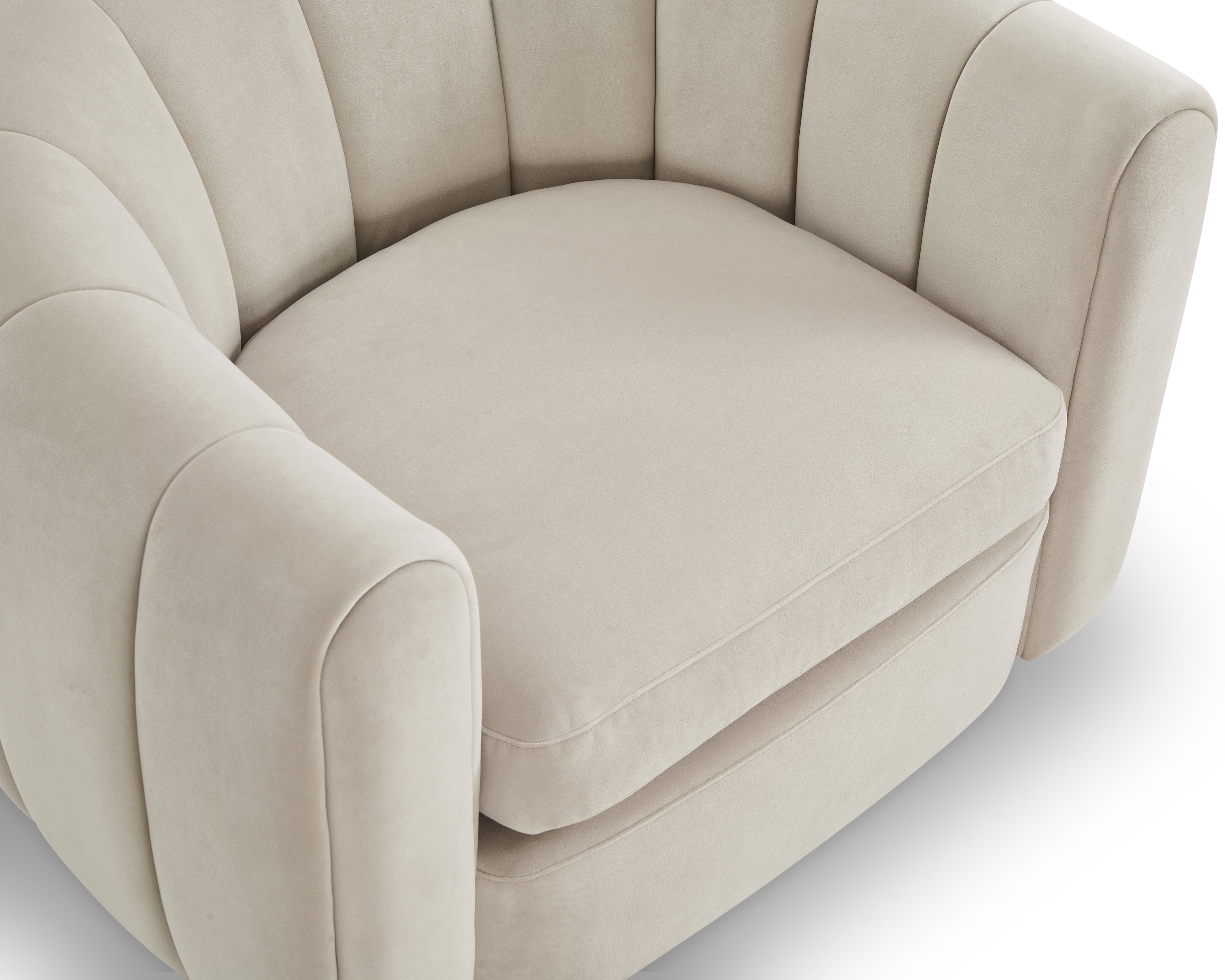 Arles Occasional Chair - Melbourne Stone & Walnut by Liang & Eimil