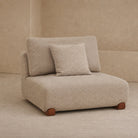 Cotto Modular Sofa Middle Two Seater - Amalfy Taupe & Middle Brown by Liang & Eimil