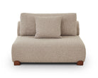 Cotto Modular Sofa Middle Two Seater - Amalfy Taupe & Middle Brown by Liang & Eimil