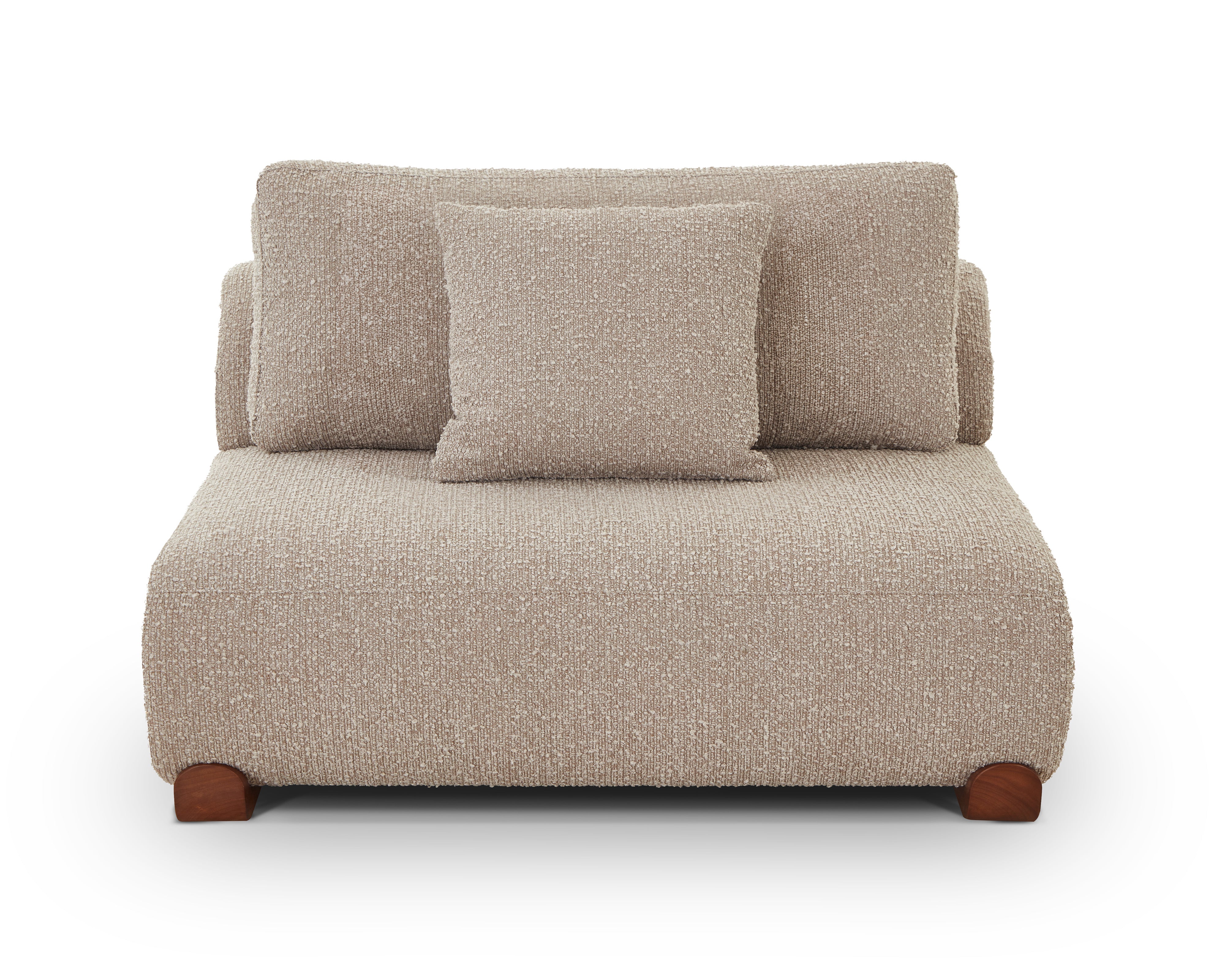 Cotto Modular Sofa Middle Two Seater - Amalfy Taupe & Middle Brown by Liang & Eimil